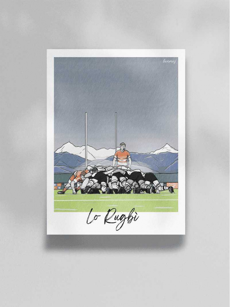 Mockup fond gris lo rugbi