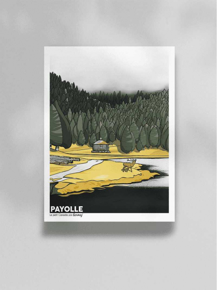 mockup fond gris payolle