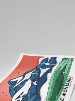 Mockup poster Le Pic de Montaigu