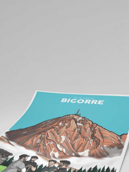 Mockup affiche Pic du midi de Bigorre