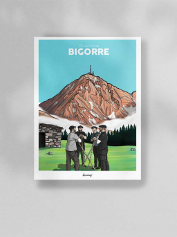 Mockup affiche Pic du midi de Bigorre