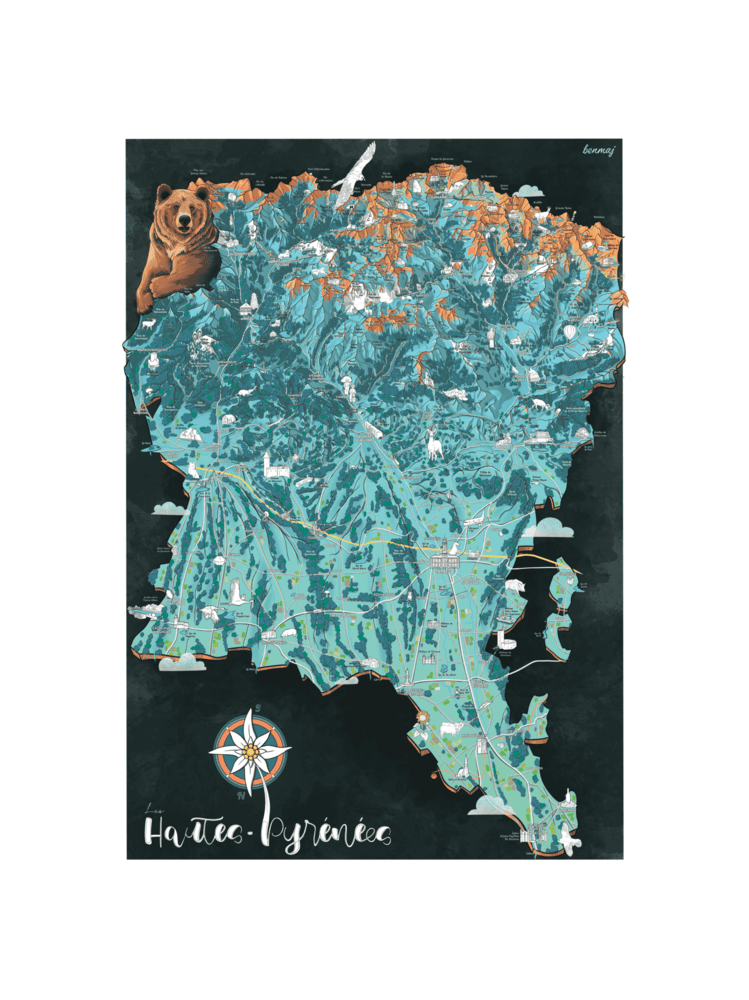 Carte des Hautes-Pyrénées
