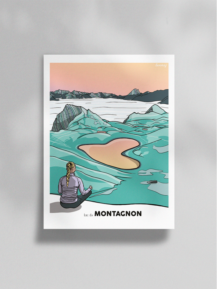 Mockup fond gris Lac du Montagnon