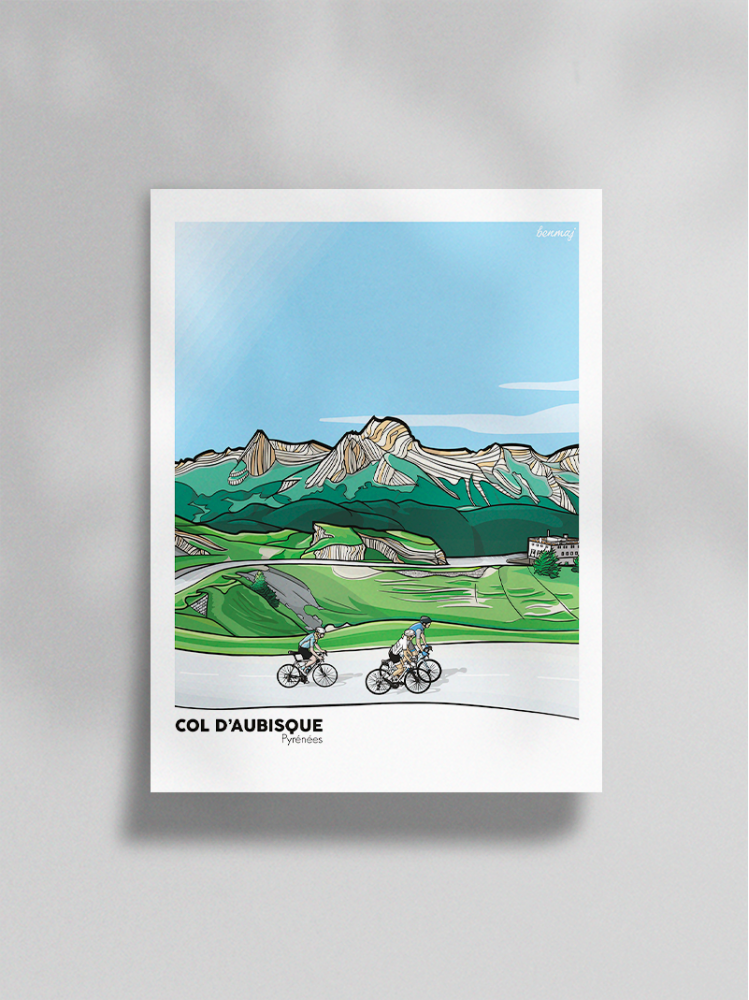 Mockup fond gris Col d'Aubisque